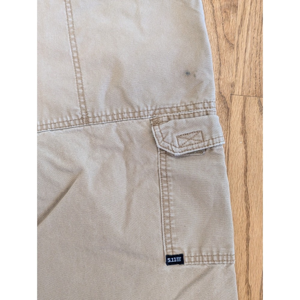 5.11 Tactical Series 74251 Men's Size 34/32 Dark Khaki Cargo Work Utility Pants - Picture 11 of 16